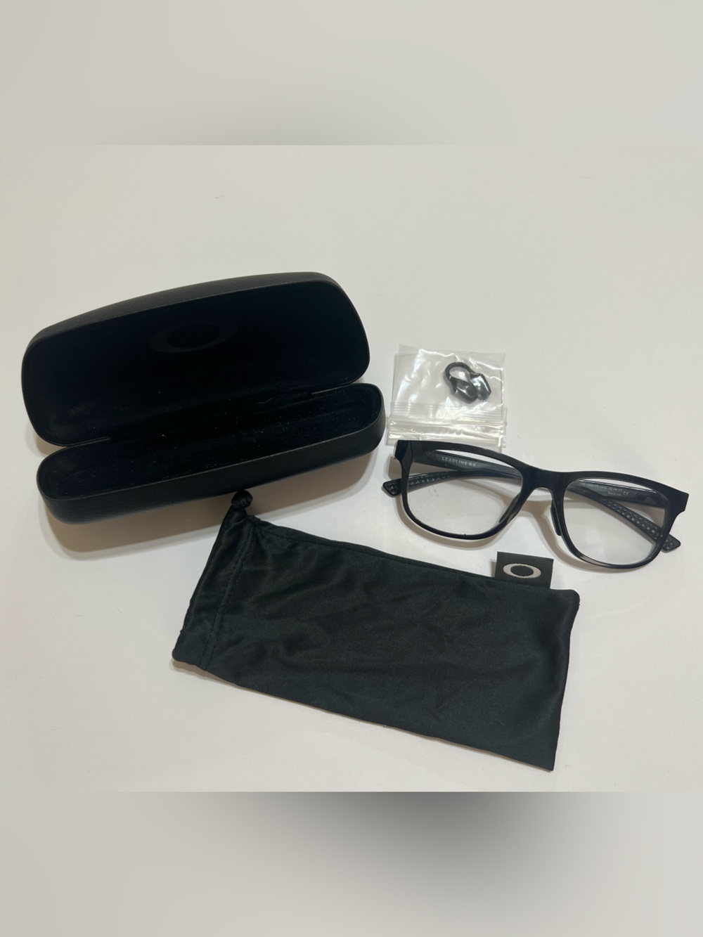 Oakley Leadline RX OX8175-0452 Black Ink Eyeglass Frames 52O17 w/Accessories